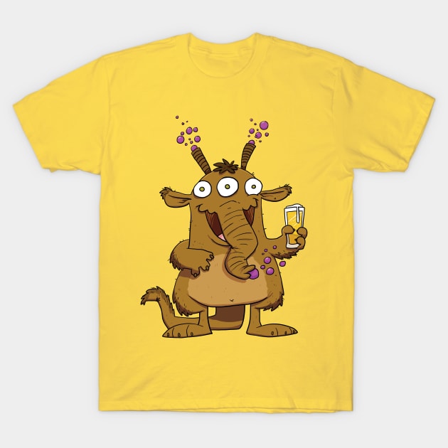 Hefeweizen Beer Monster T-Shirt by striffle